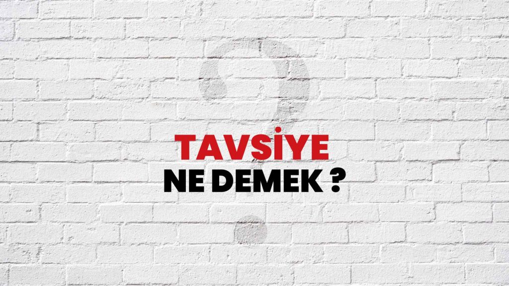 Tavsiye